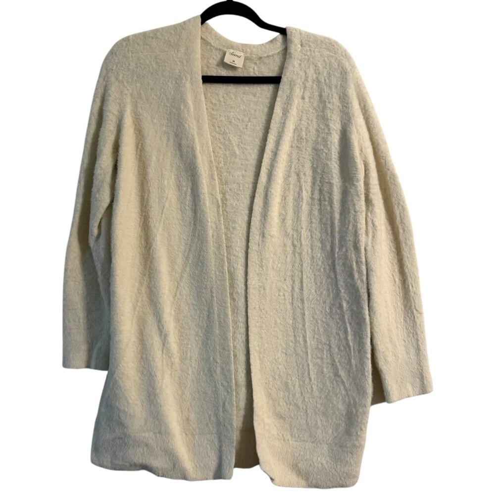 Soma off-white long sleeve cardigan 100% nylon size medium